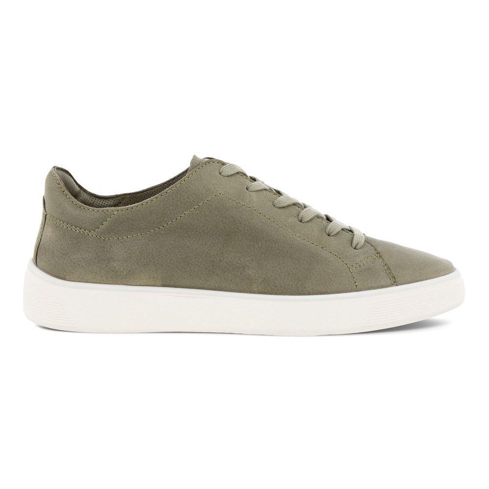 ECCO Mens Sneakers Olive - Street Tray Laced - KEV-021683